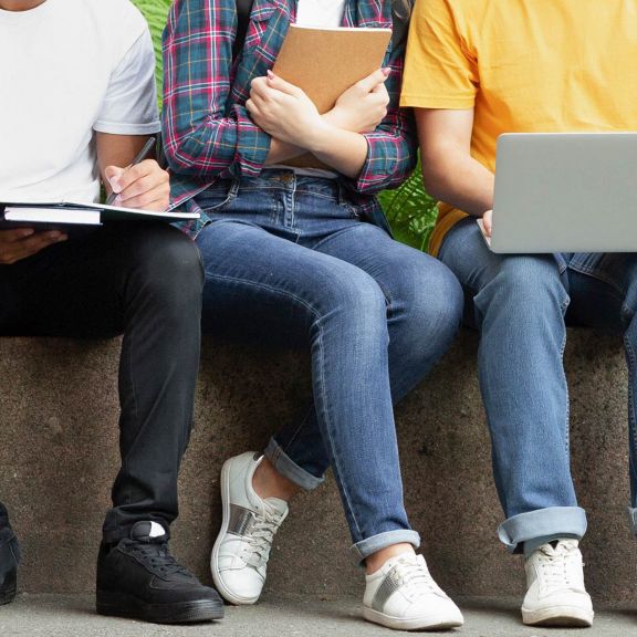Students sitting together